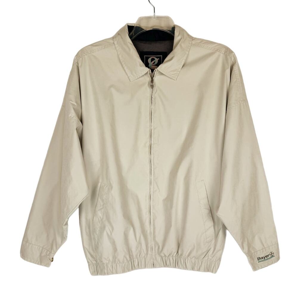 Gear For Sports Cream/Gray Collard Harrington‎ Field Bayer Jacket Men's Medium